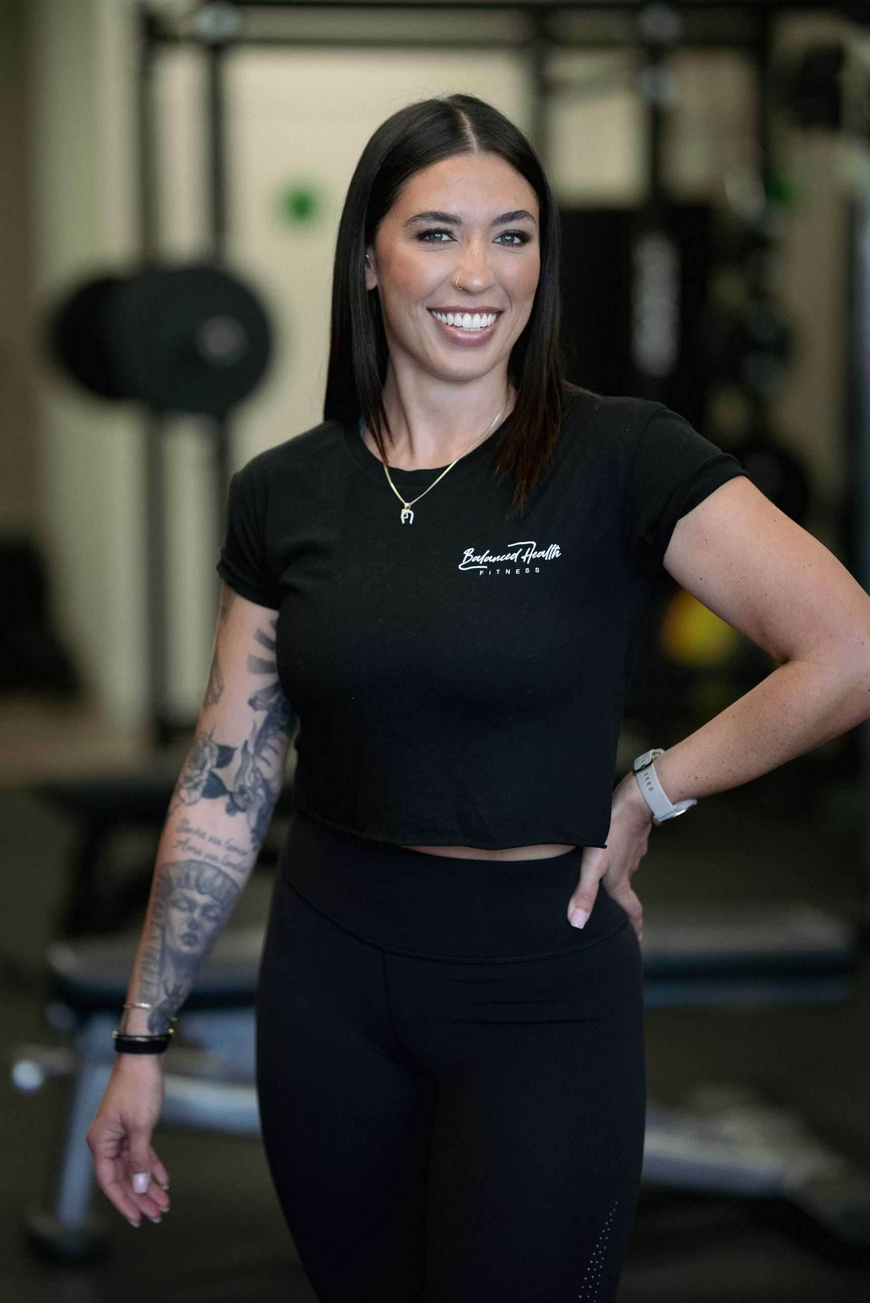 Bridgette Hartz, owner and head coach of Balanced Health Fitness, in the Seaford, NY studio.